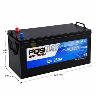 Bater�a 3000W 250A 12V Solar | FQS12-250 SOLAR